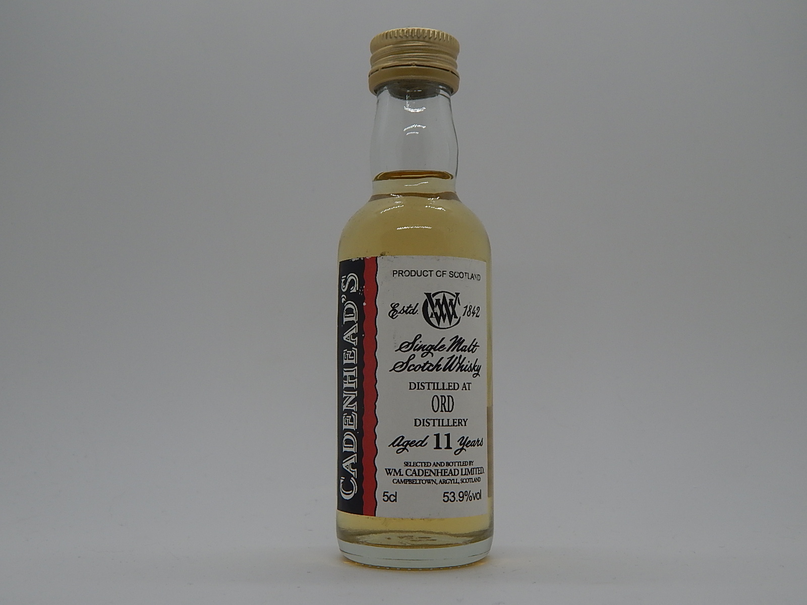 SMSW 11yo "Cadenhead´s" 5cl 53,9%vol